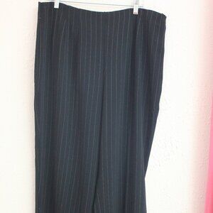 #442 Chico's Dark Pinstripe Dress Pants Size 3 (16)